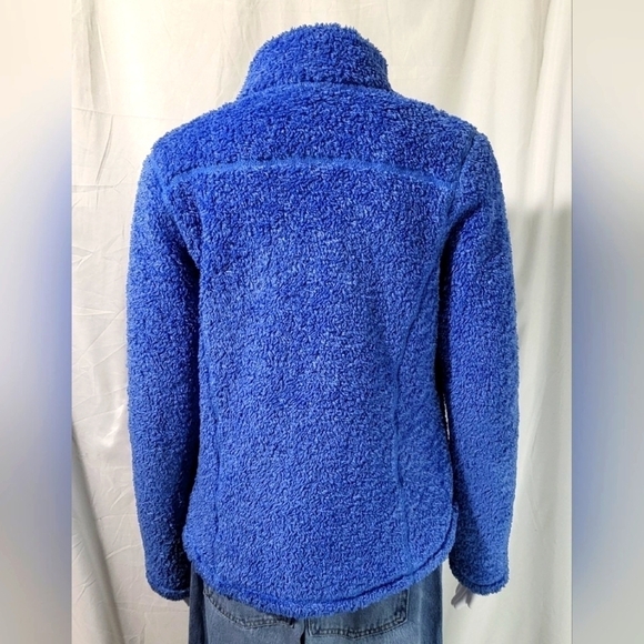 L.L. BEAN Cute Polartec Teddy Jacket in Electric Blue Women's Small - Picture 3 of 9